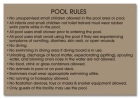 Maine Pool Rules Sign