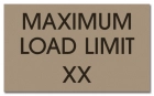 Maximum Load Pool Rules Sign