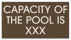 Montana Pool Capacity Sign