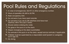 Montgomery County, Alabama Pool Rules and Regulations Sign
