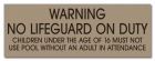 Nebraska No Lifeguard Sign