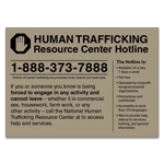 New York Human Trafficking Notice Sign