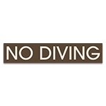 No Diving Sign