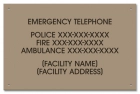 Ontario Canada Emergency Phone Sign