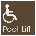 Pool Lift w/ ISA Symbol - Large