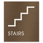 Stairs Sign w/Symbol