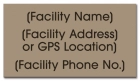 Texas Emergency Phone Location Sign