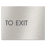 "To Exit" Egress Sign - CA Compliant