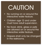 Utah Interactive Water Feature Caution Sign