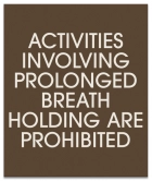 Wisconsin Breath Holding Pool Sign