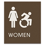 Women Sign w/Female & ISA Symbols - Exterior Grade