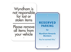 Brand Parking Signs