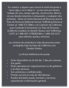 California Spanish Human Trafficking Notice