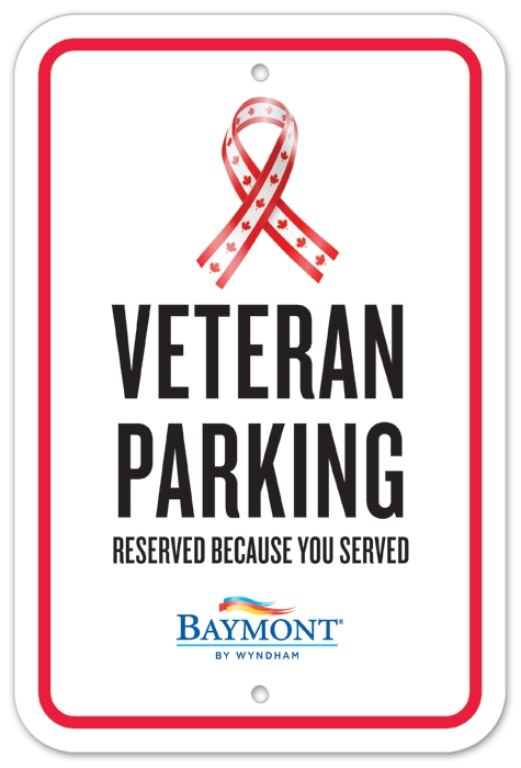 Canada Veteran Parking Sign - Baymont