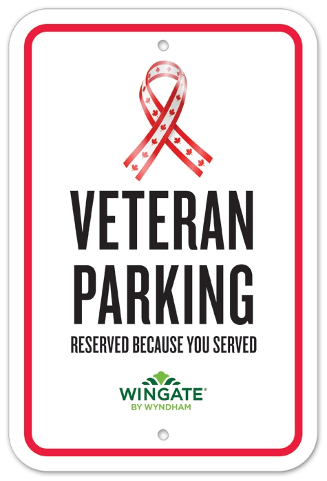 Canada Veteran Parking Sign - Wingate