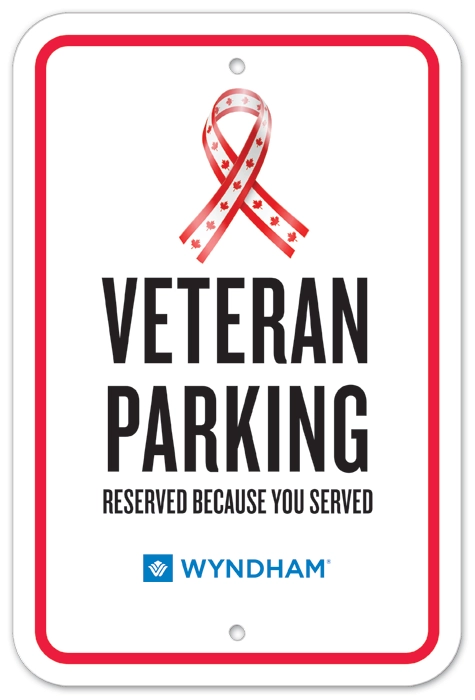 Canada Veteran Parking Sign - Wyndham