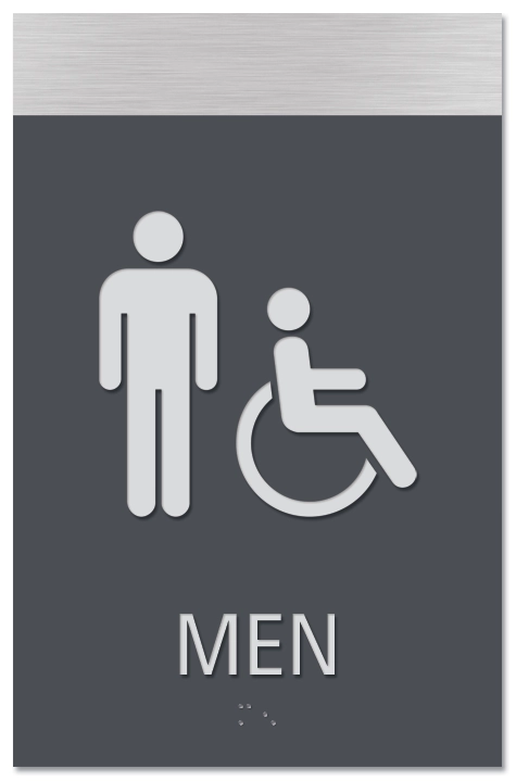 Men Sign w/Male & ISA Symbols