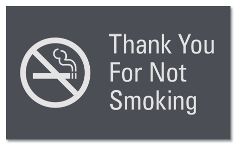No Smoking Sign w/Symbol