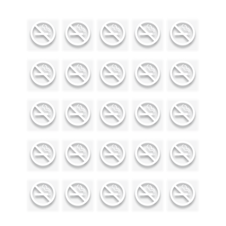 No Smoking Symbol Only - 50 Pack