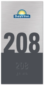 Room Number Sign - Days Inn