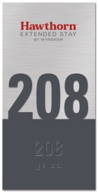 Room Number Sign - Hawthorn