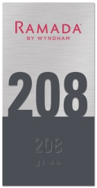 Room Number Sign - Ramada
