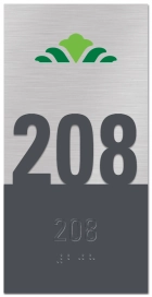 Room Number Sign - Wingate