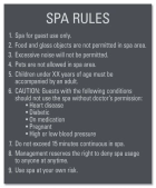 Spa Rules