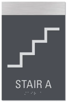 Stairs Sign w/Symbol