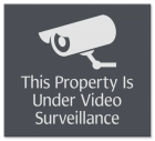 Video Surveillance Sign- Fiberbrite