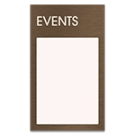 1-Line Informational Sign w/Insert Window