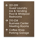 10-Line Directional Sign