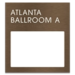 2-Line Room Sign w/Window