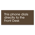 3-Line Informational Sign - Exterior