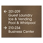 6-Line Directional Sign