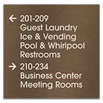 8-Line Directional Sign