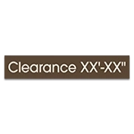 Clearance Sign w/Height Indicator