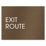"Exit Route" Egress Sign - CA Compliant
