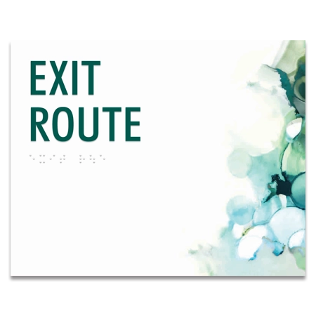 Exit Route Egress Sign - CA Compliant