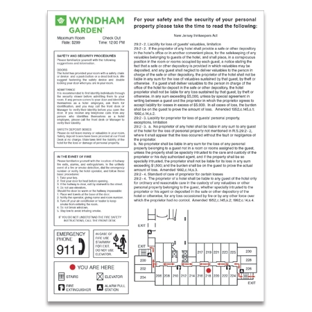 In-Room Evacuation Plan