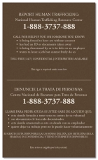 Maryland Large Human Trafficking Notice - Acrylic