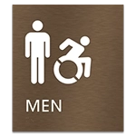 Men Sign w/Male & Dynamic ISA Symbols