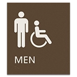 Men Sign w/Male & ISA Symbols - Exterior
