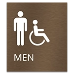 Men Sign w/Male & ISA Symbols