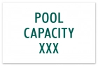 Pool Capacity Sign