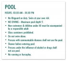 Pool Rules