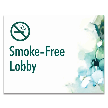 Smoke-Free Lobby Sign