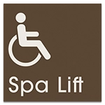 Spa Lift w/ISA Symbol - Large