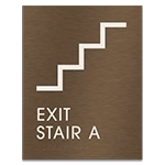 Stairway Exit Sign - DC Compliant