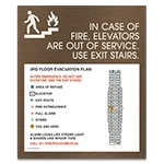 Standard Elevator Evacuation Plans - CA Compliant